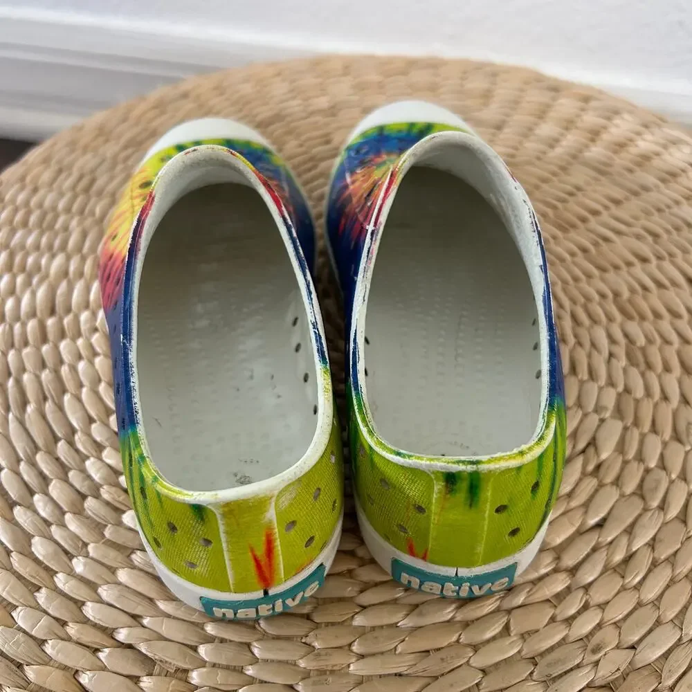 Kids Native Tie Dye Sneakers Size C12 (big kids) Jefferson Style Back to School